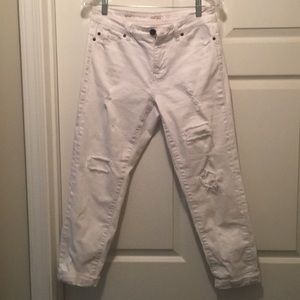 Tribal Boyfriend Cropped Denim Jeans